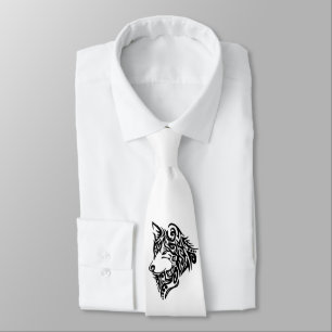 Cravate Loup tribal