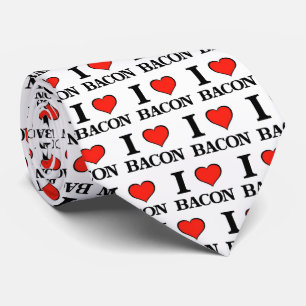 Cravate Love Bacon