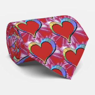 Cravate Love You Lots Electric Valentines Day Hearts