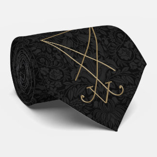 Cravate Lucifer Alchemy Sigil Gothic