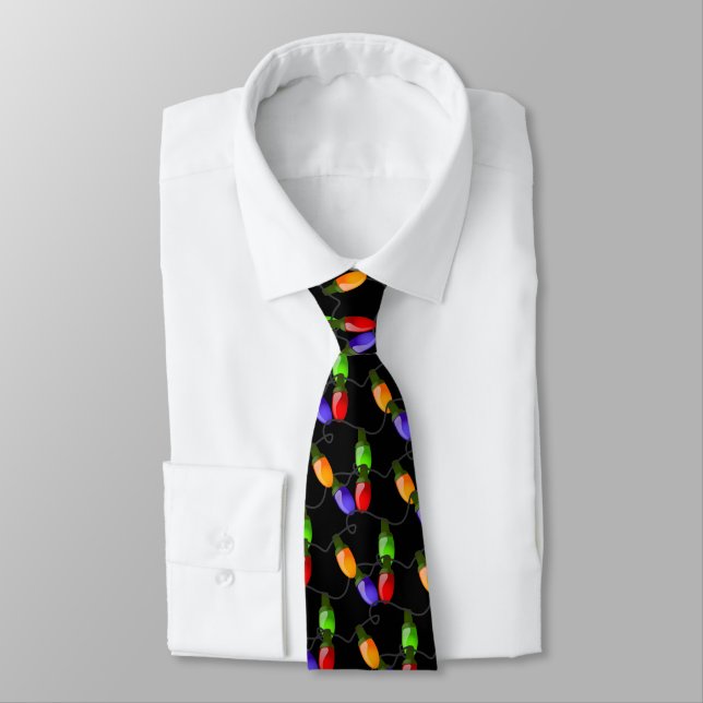 Cravate Lumières de Cravate-Noël pour hommes (Attaché)