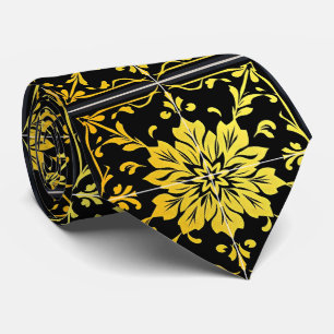Cravate Luxe Moderne Elégante Collection Florale