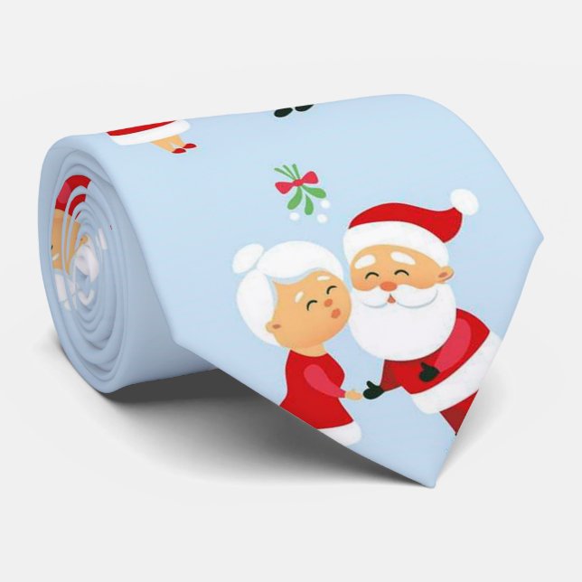 CRAVATE M. ET MME SANTA CLAUS NOËL (Roulé)