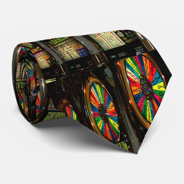 Cravate Machine à sous de Las Vegas (Roulé)