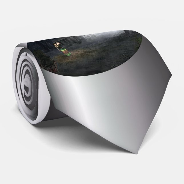 Cravate Maison d'horreur d'Halloween (Roulé)