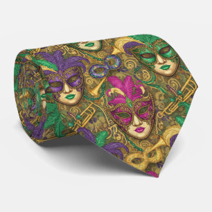 Cravate Majesté de Mascarade Mardi Gras
