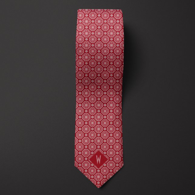 Cravate Mandala Rouge (Créateur téléchargé)