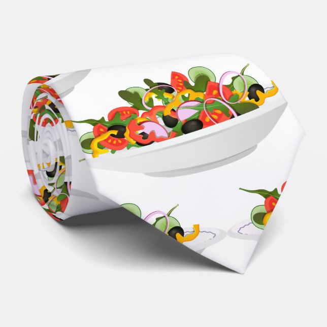 Cravate Mangez plus de plantes frais motivation salade let (Roulé)