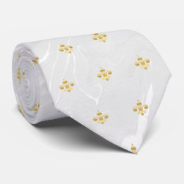 Cravate Marble gold Fleur de Lis, French Lili pattern