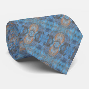 Cravate marbre bleu