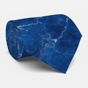 Cravate Marbre Bleu Marine pour les Garçons d'Honneur de M