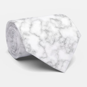Cravate Marbre Motif gris blanc marbré Pierre Arrière -