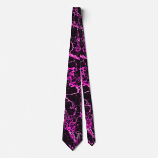 Cravate Marbre noir et rose,