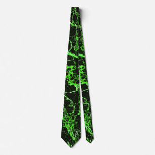 Cravate Marbre noir et vert,