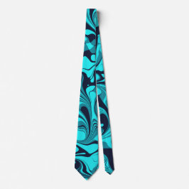 Cravate Marbre turquoise