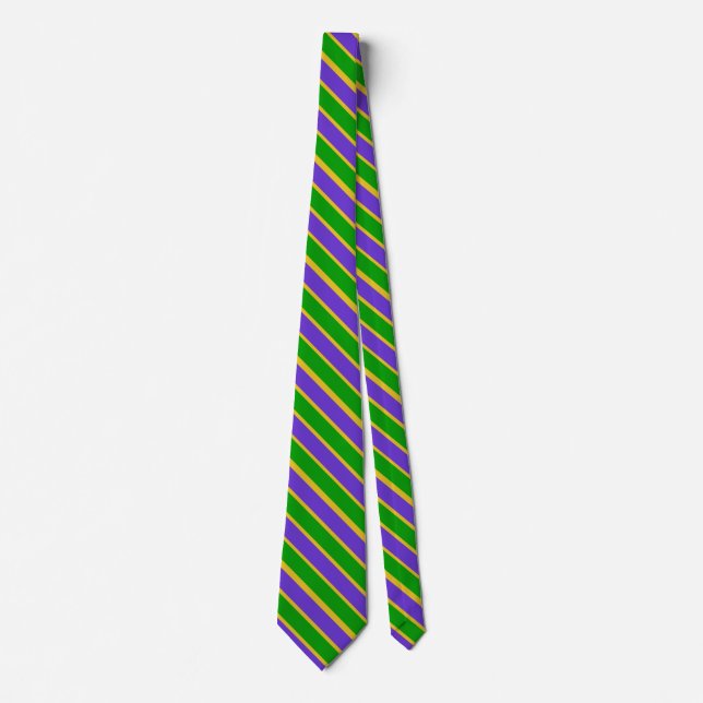 Cravate Mardi Gras Stripes (Devant)