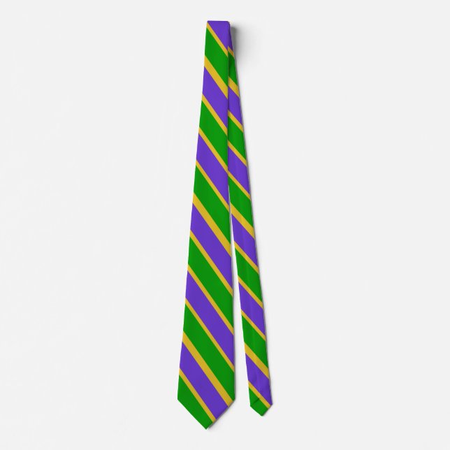 Cravate Mardi Gras Stripes (Devant)