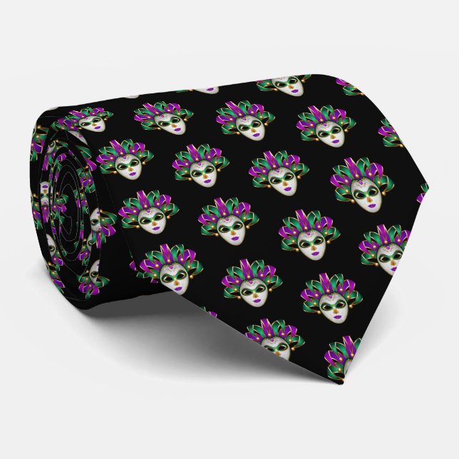 Cravate Mardi Gras Tie (Roulé)