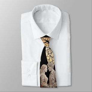 Cravate Mariage Couple & Arbre de Vie Vin Fourre-tout