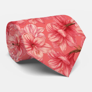 Cravate Mariage de destination Amaryllis Pattern Groom