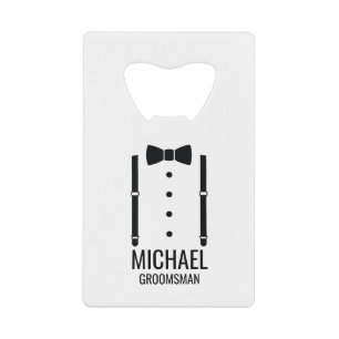 Cravate Mariage noir Groomsmen personnalisé