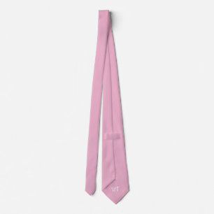 Cravate Mariage personnalisé du marié perle rose 