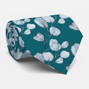 Cravate Mariage Teal Bleu Poussiéreux Eucalyptus