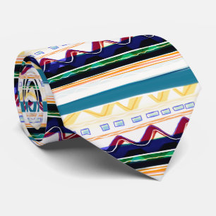 Cravate Marine bleu bordeaux et jaune