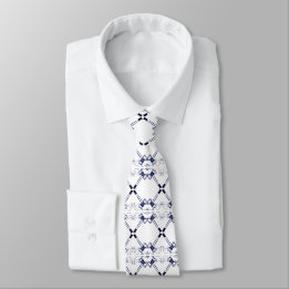 Cravate Marine et White Gavels plaidoyer oeuvre d'art Crav