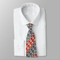 Marocain Ikat Damask, Graphite Grey et Rouge