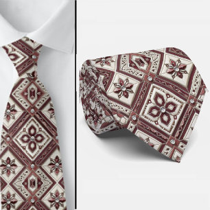 Cravate marocaine bordeaux de luxe