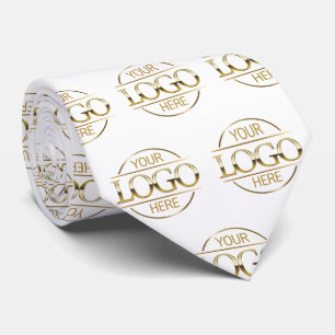 Cravate Marque personnalisée Motif de logo d'entreprise Pr