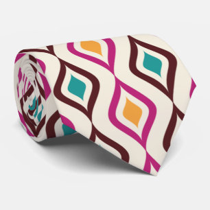 Cravate Marques à skis Boss Pink Yellow Office et événem