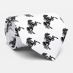 Cravate Mascotte de mustangs de Broncos de cheval sur