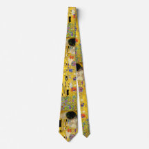 Cravate masculine avec Klimt's The Kiss