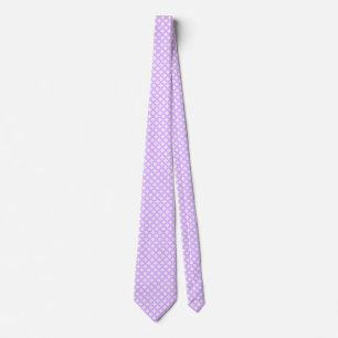 Cravate Mauve classique géométrique