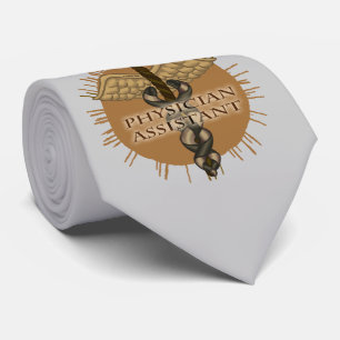 Cravate Médecin Assistant Caduceus