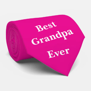 Cravate Meilleur Grand-Père Jamais Grand-Père Rose Chaud C