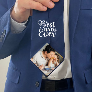 Cravate Meilleur papa que jamais-Cadeau de la fille bleue