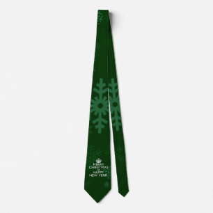 Cravate Meilleurs vœux pour Keep Calm Crown Green