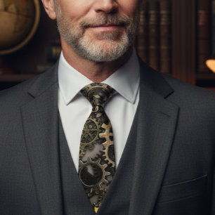 Cravate Metal Gears Steampunk Vintage industriel