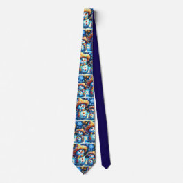 Cravate Mexicain Art Snowmen Snowman Adresse de retour
