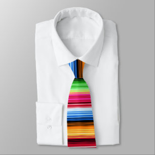 Cravate Mexican Serape Stripes, Colorful
