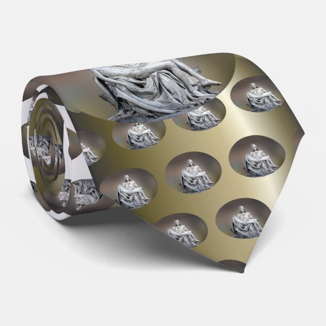 Cravate Michaël Angelo - le Pieta (Roulé)