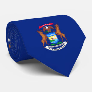 Cravate Michigan State Flag Design