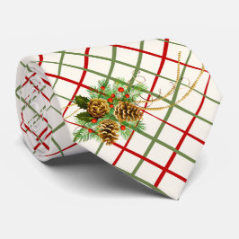 Cravate Milo Christmas Holly Et Pinecones