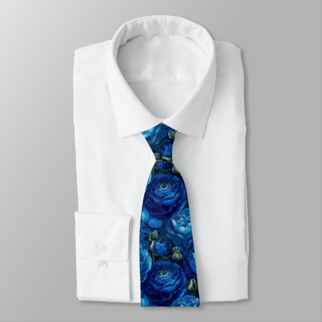 Cravate Minimalistic Dad Gifts Ranunculus Flower (Attaché)