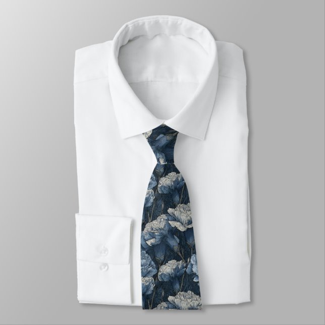 Cravate Minimalistic Mens Fashion Carnation Flower (Attaché)