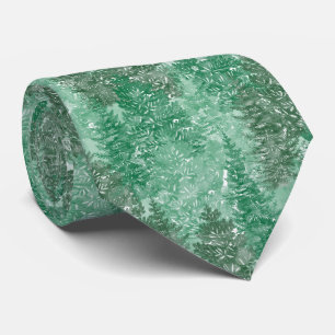 Cravate Modèle arbre à pin vert