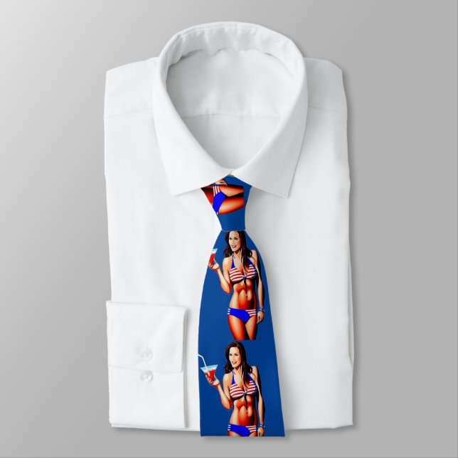 Cravate Modèle de conditionnement physique en bikini patri (Attaché)